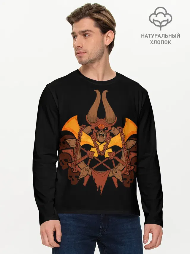 Мужской лонгслив базовый