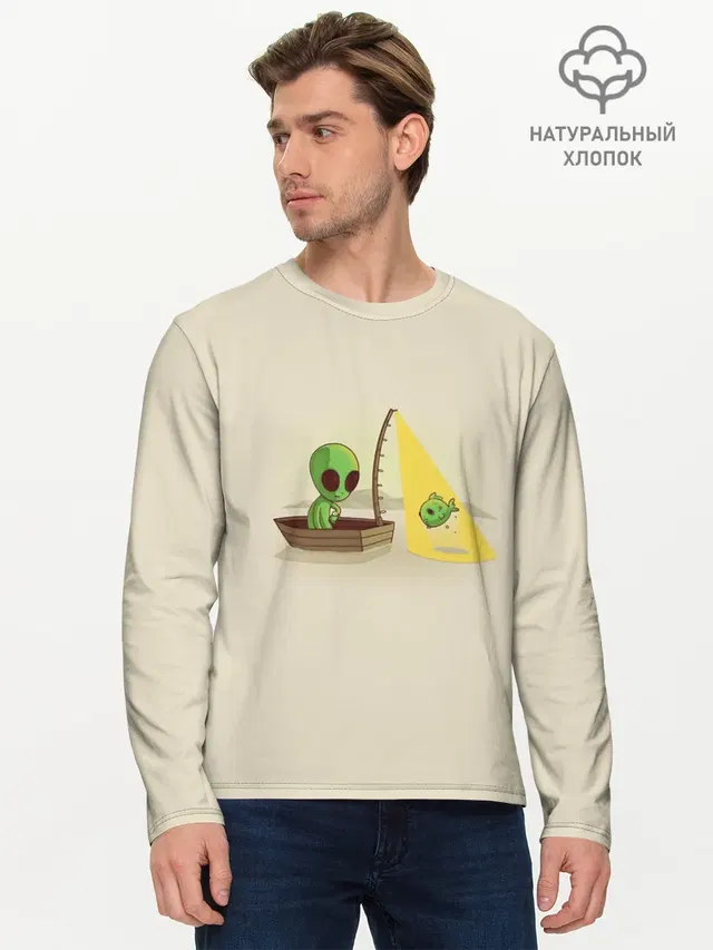 Мужской лонгслив базовый