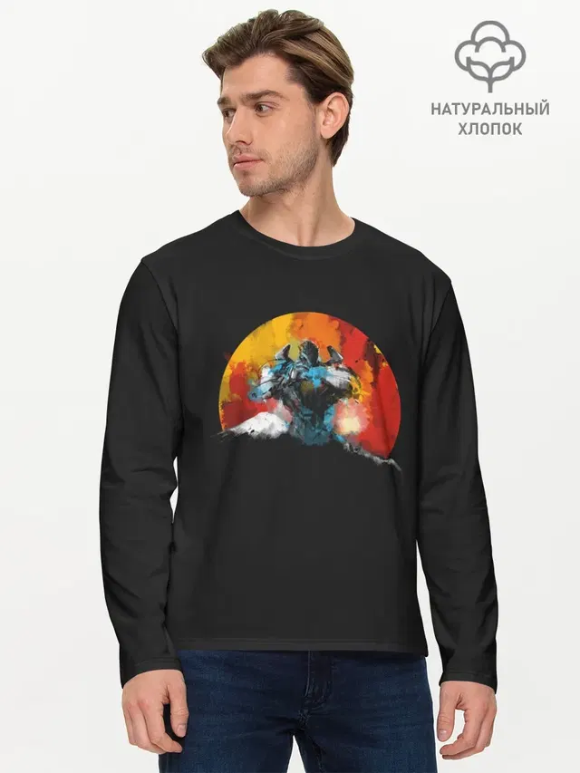 Мужской лонгслив базовый