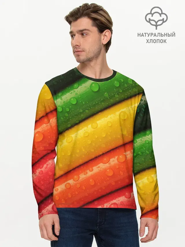 Мужской лонгслив базовый