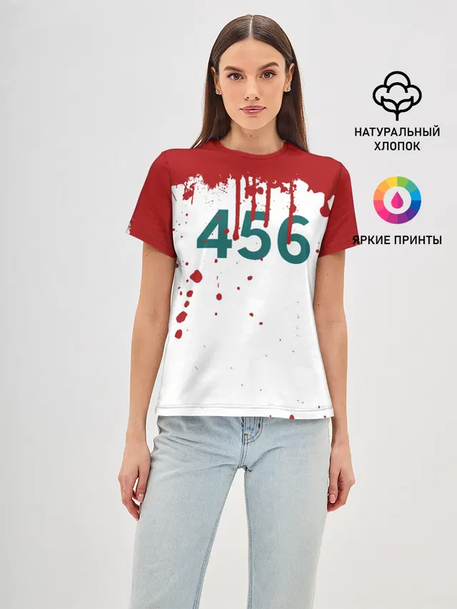 ИГРА В КАЛЬМАРА ПЕРСОНАЖ 456 КРОВЬ
