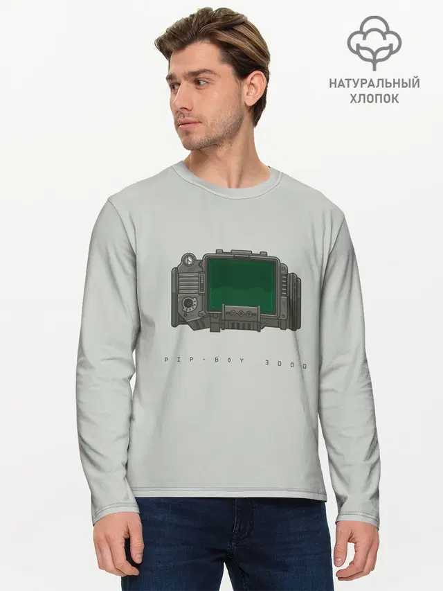 Мужской лонгслив базовый