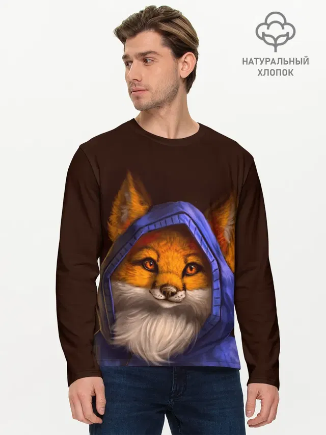 Мужской лонгслив базовый