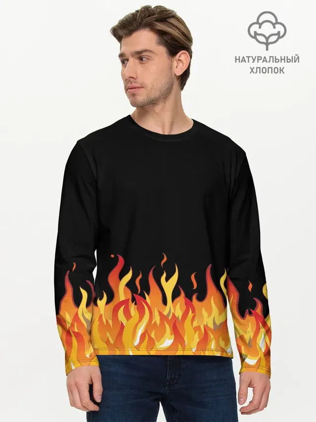 Мужской лонгслив базовый