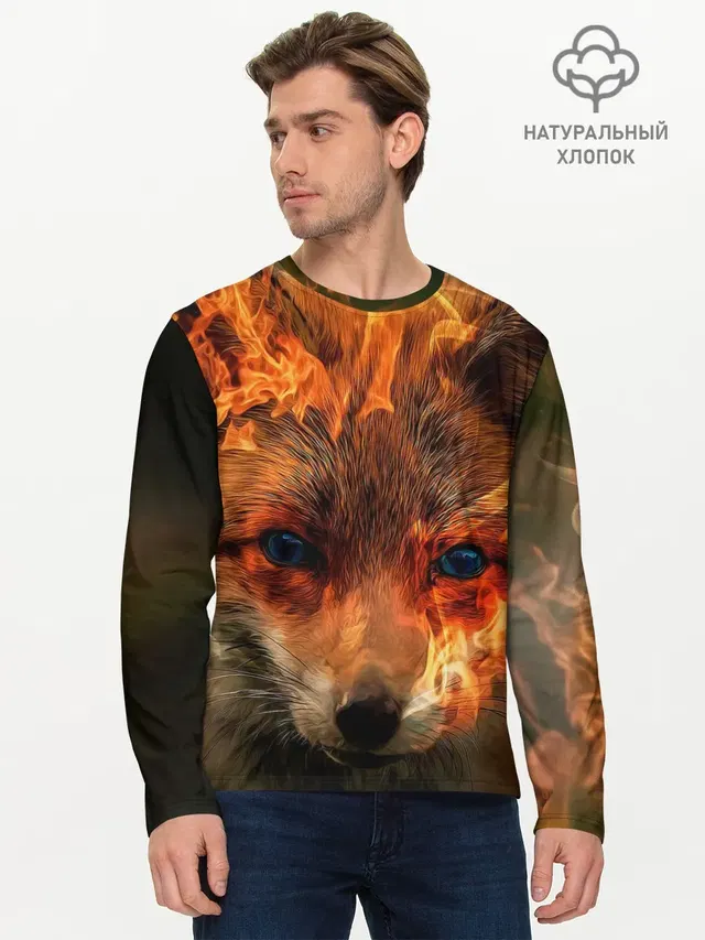 Мужской лонгслив базовый