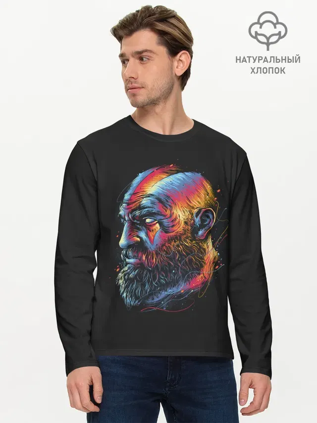 Мужской лонгслив базовый