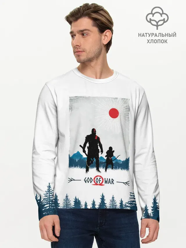 Мужской лонгслив базовый