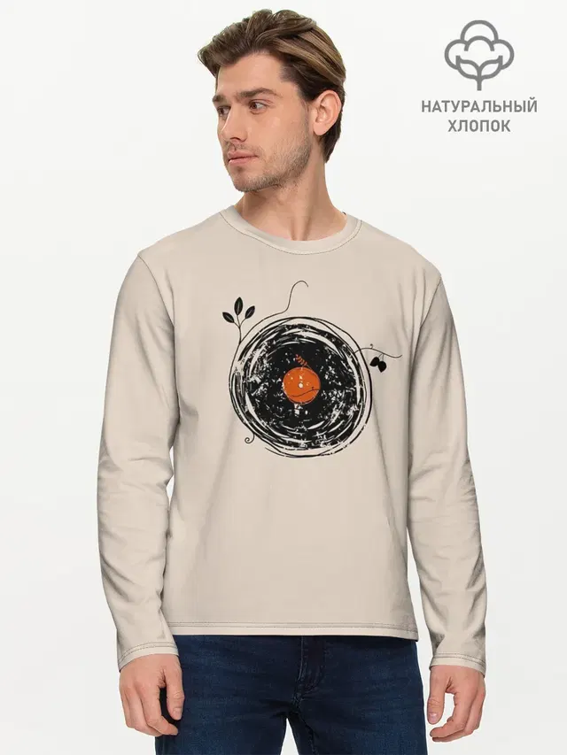 Мужской лонгслив базовый