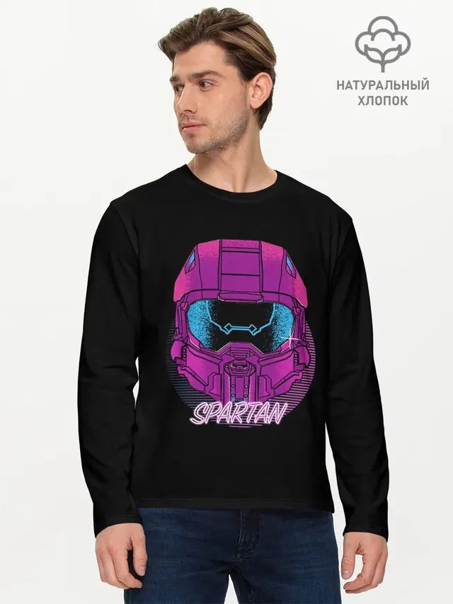 Мужской лонгслив базовый
