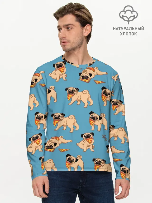 Мопсы с пиццей