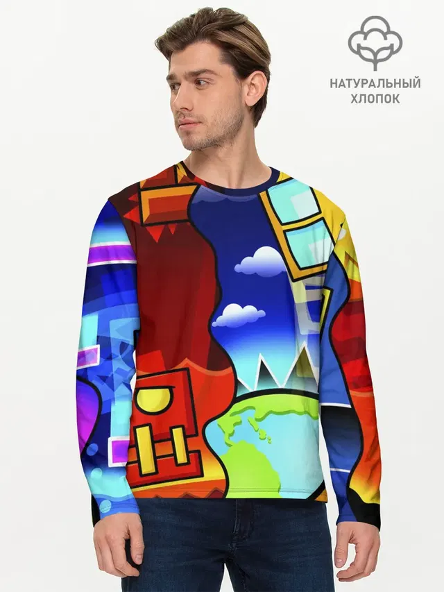 Мужской лонгслив базовый