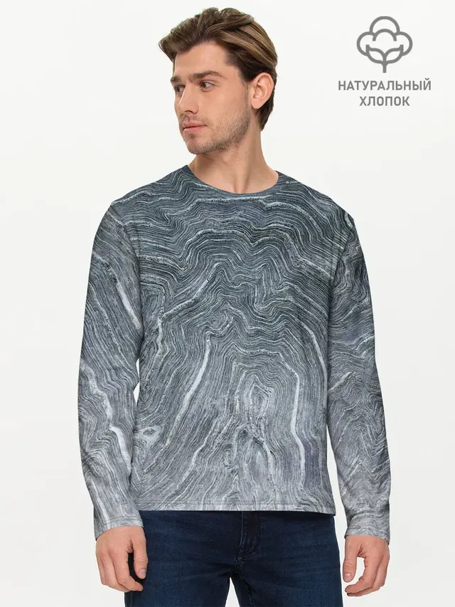 Мужской лонгслив базовый