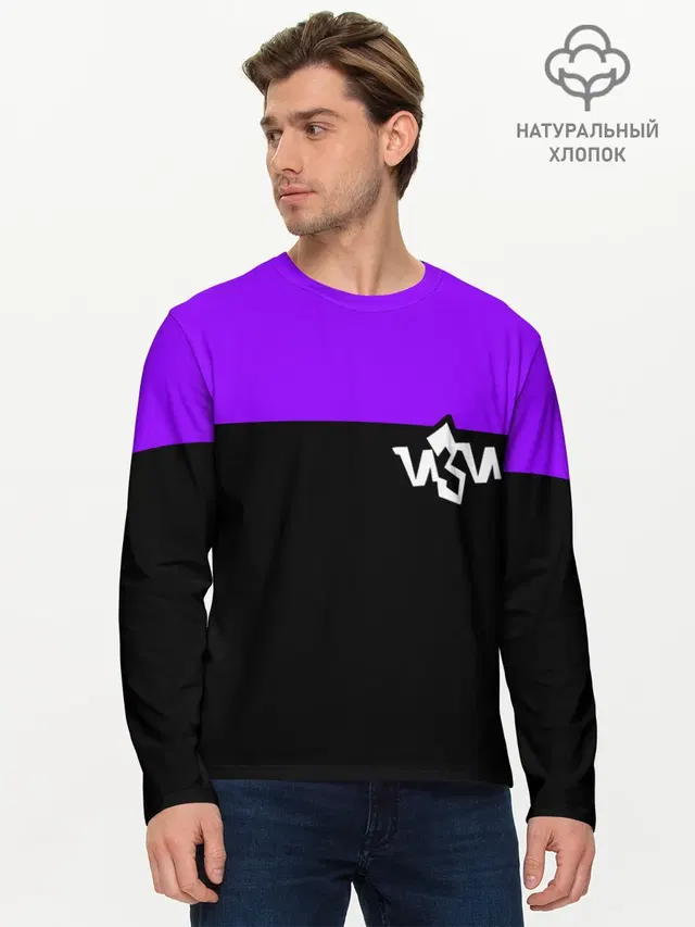 Мужской лонгслив базовый