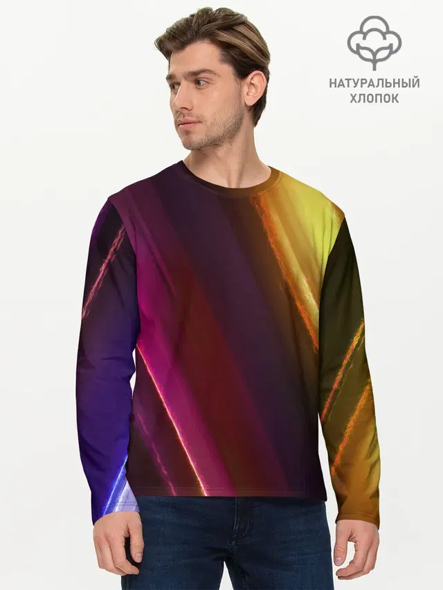 Мужской лонгслив базовый