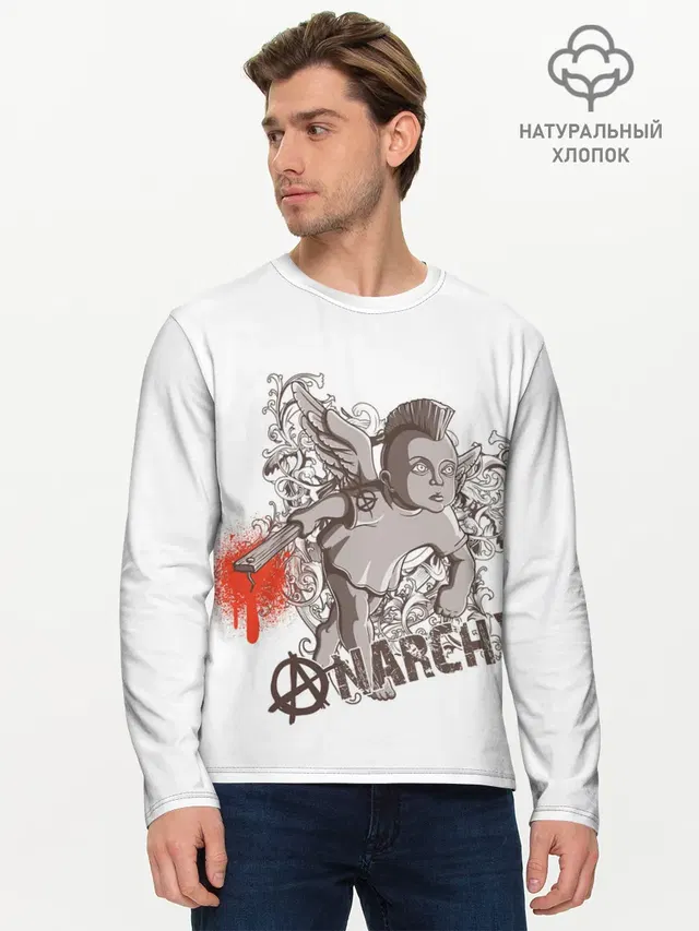 Мужской лонгслив базовый