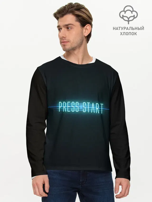Мужской лонгслив базовый