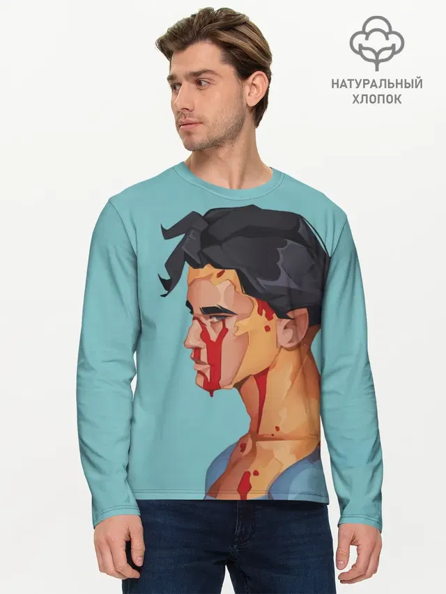 Мужской лонгслив базовый
