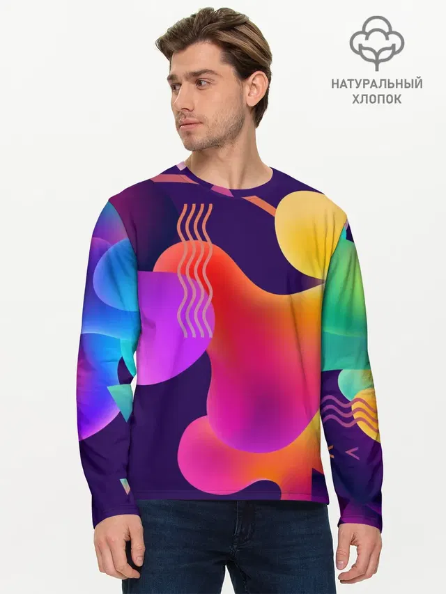 Мужской лонгслив базовый