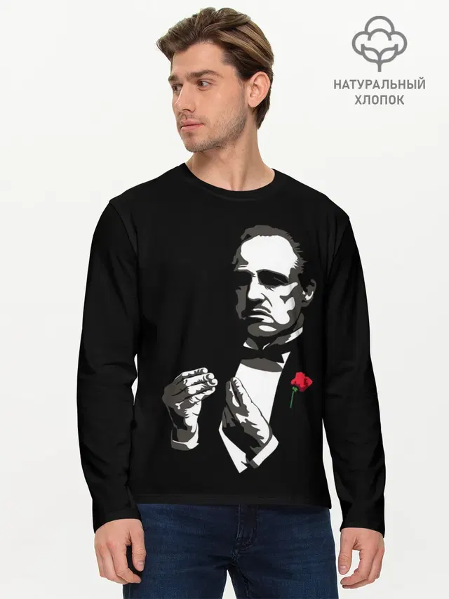 Мужской лонгслив базовый