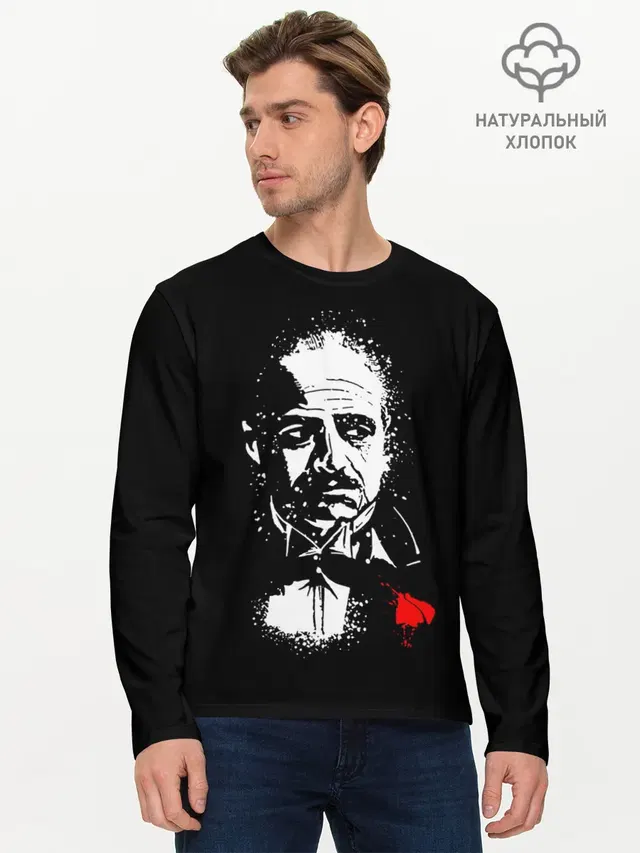 Мужской лонгслив базовый