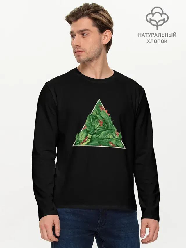 Мужской лонгслив базовый