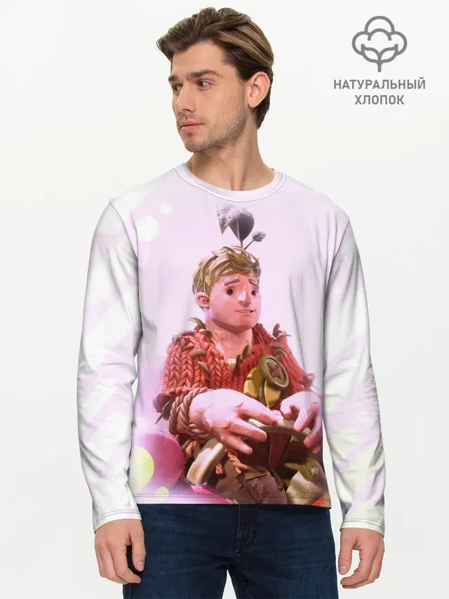Мужской лонгслив базовый