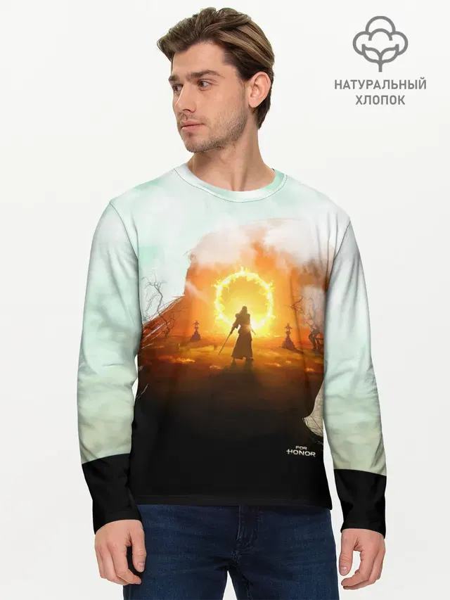 Мужской лонгслив базовый