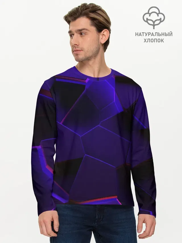 Мужской лонгслив базовый