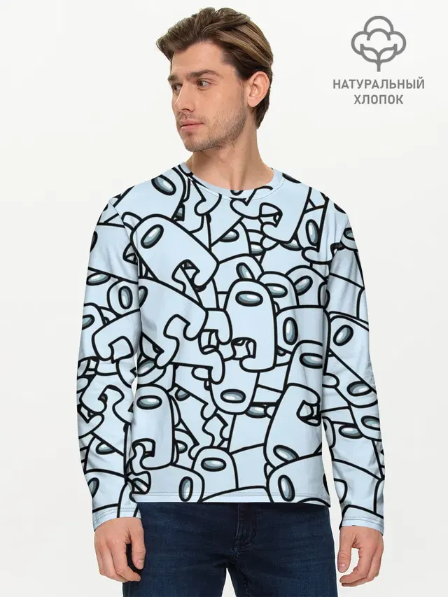 Мужской лонгслив базовый