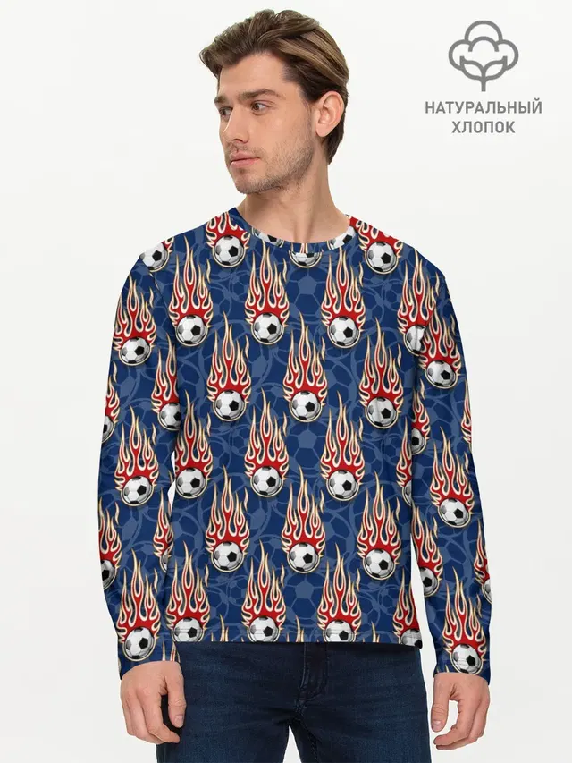 Мужской лонгслив базовый