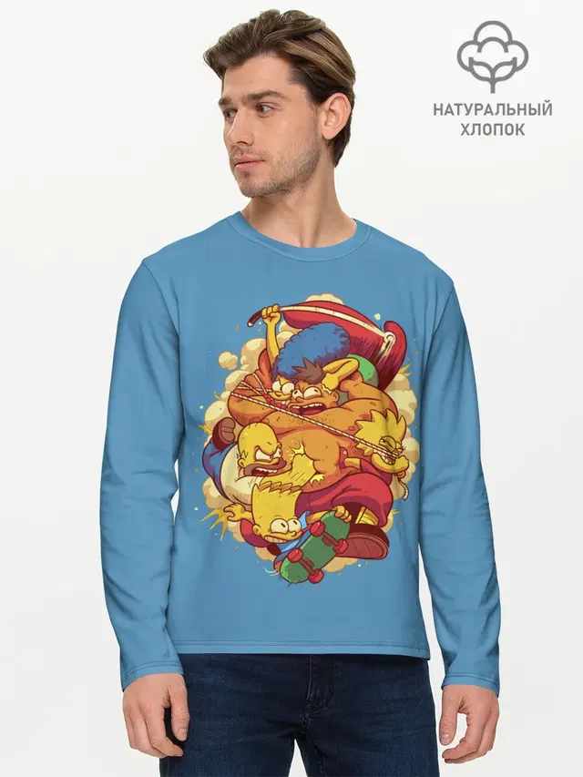 Мужской лонгслив базовый