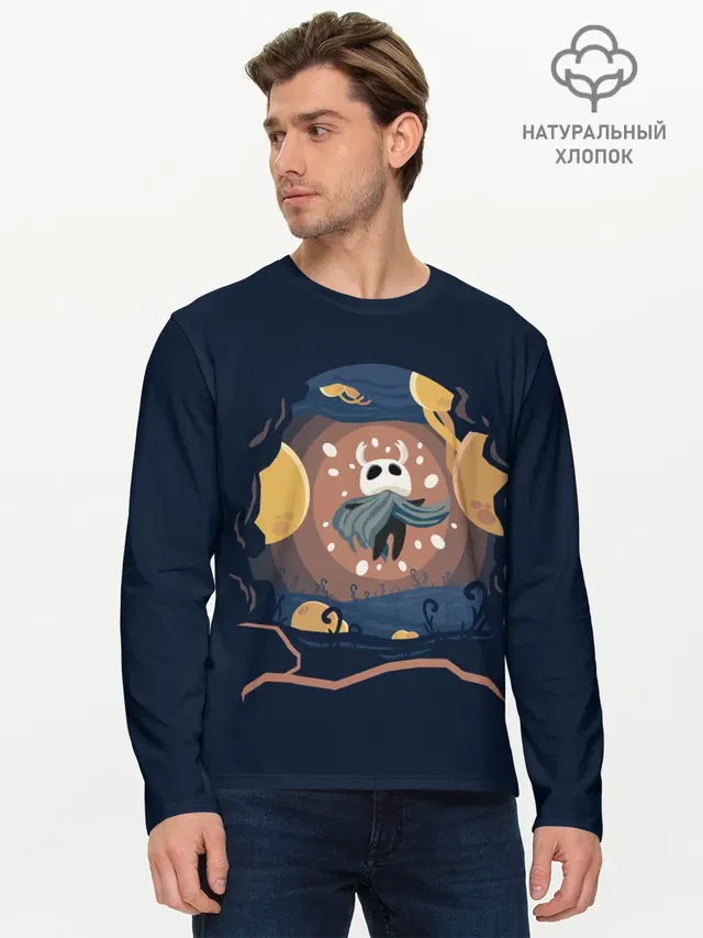 Мужской лонгслив базовый