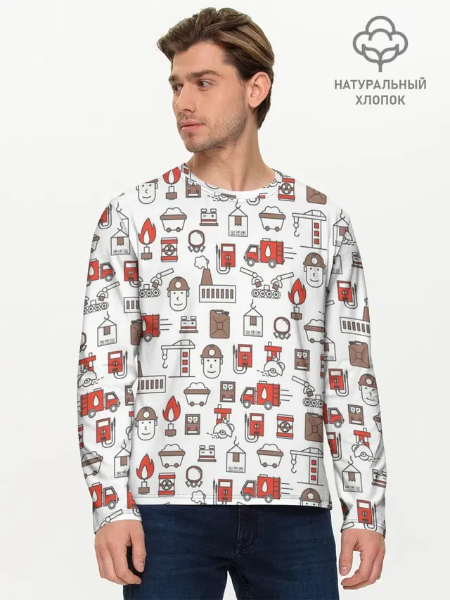 Мужской лонгслив базовый