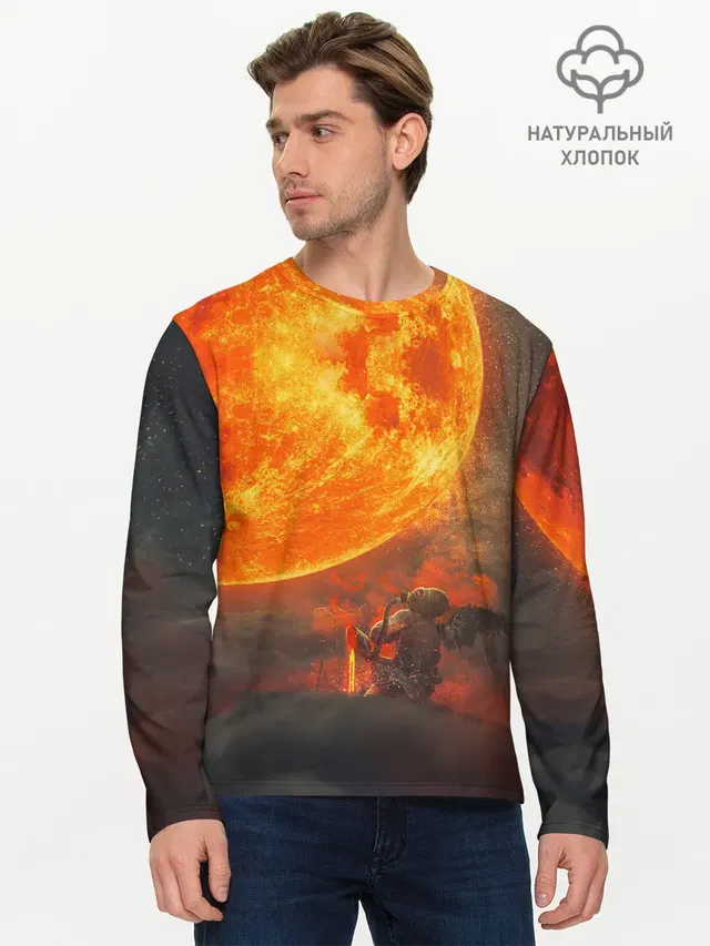 Мужской лонгслив базовый