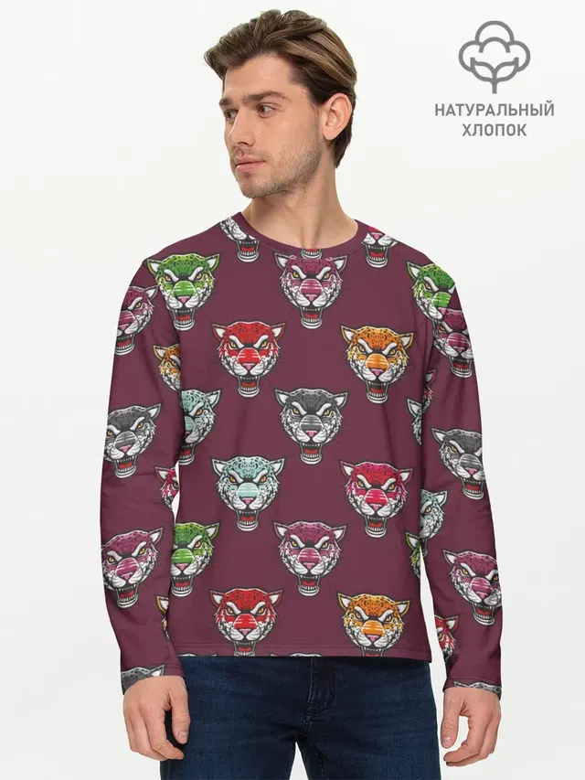Мужской лонгслив базовый