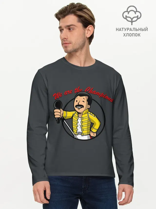 Мужской лонгслив базовый