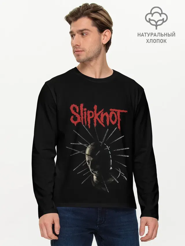 Мужской лонгслив базовый с принтом «Craig Jones Slipknot — CRAIG JONES»