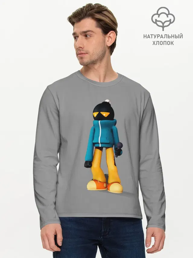 Мужской лонгслив базовый