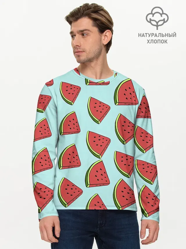 Мужской лонгслив базовый
