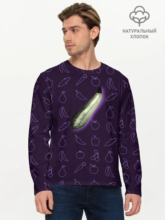 Мужской лонгслив базовый