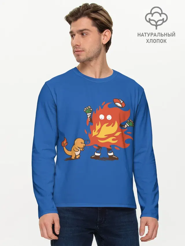 Мужской лонгслив базовый