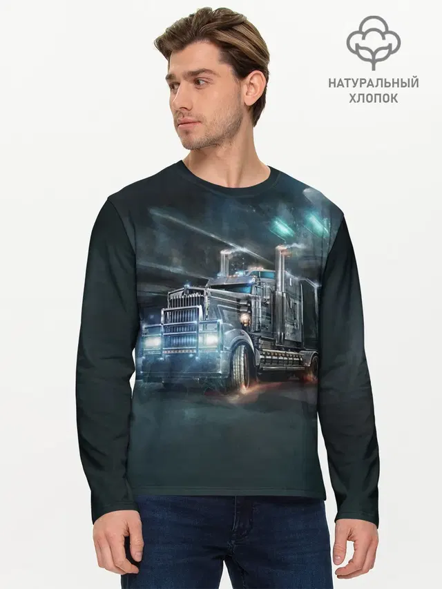 Мужской лонгслив базовый