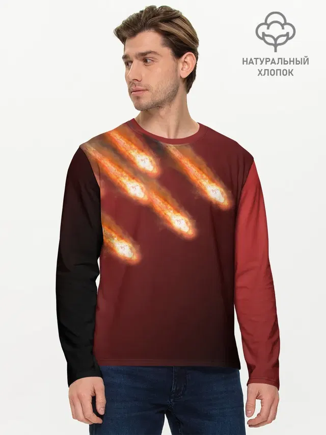 Мужской лонгслив базовый