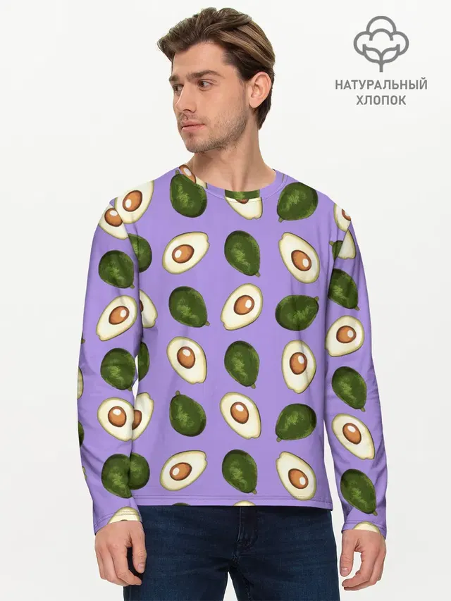 Мужской лонгслив базовый