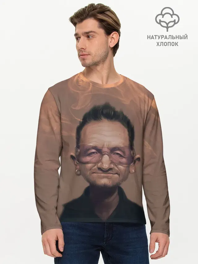 Мужской лонгслив базовый