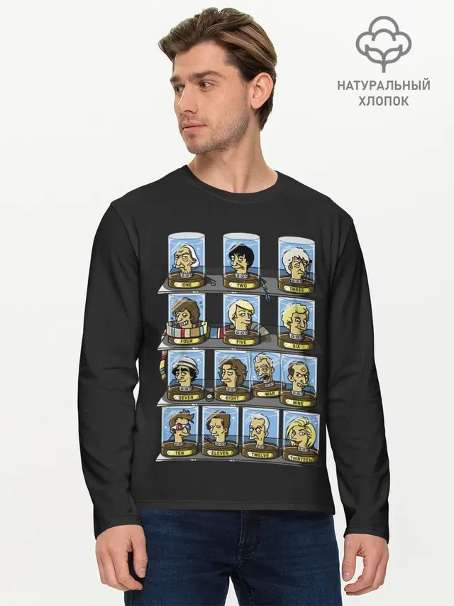 Мужской лонгслив базовый