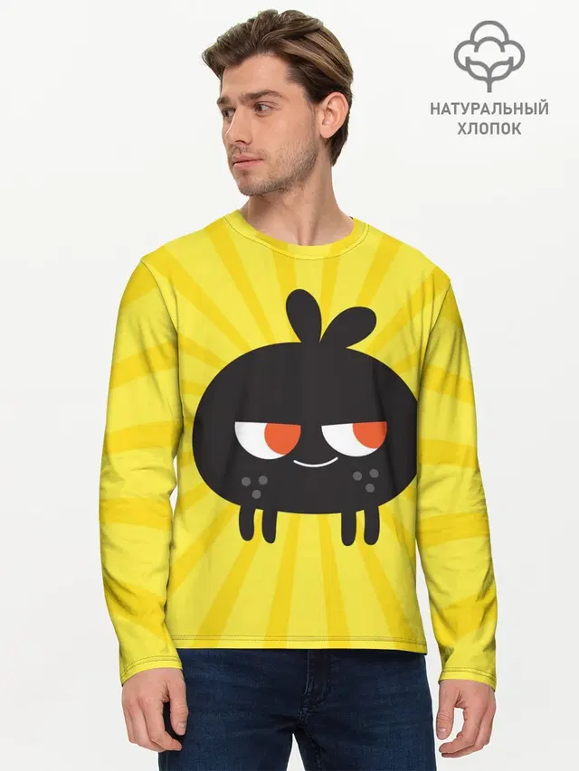 Мужской лонгслив базовый