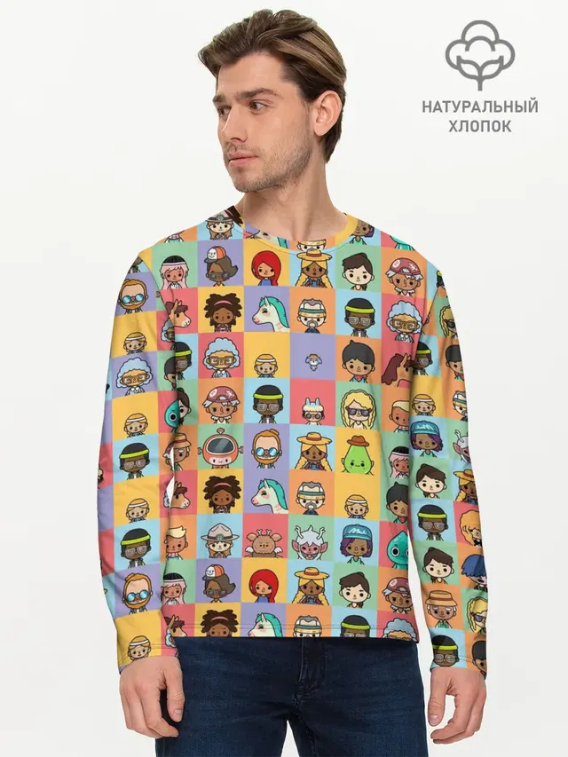 Мужской лонгслив базовый