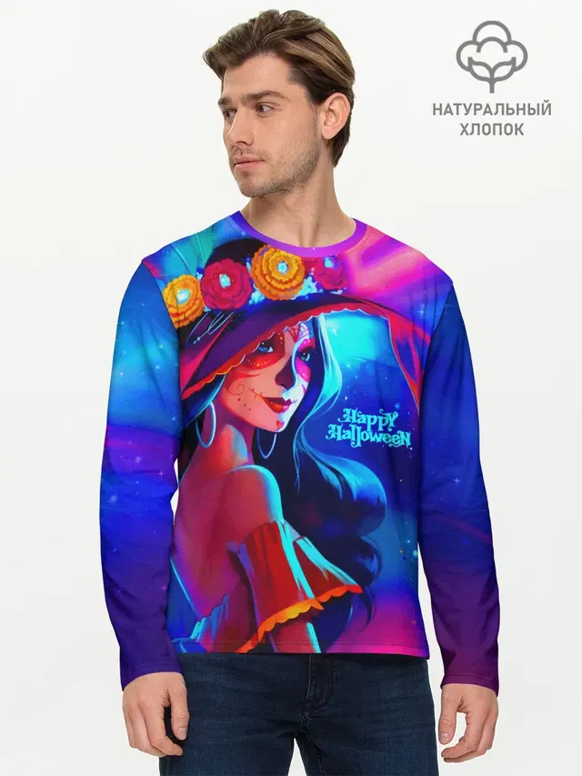 Мужской лонгслив базовый