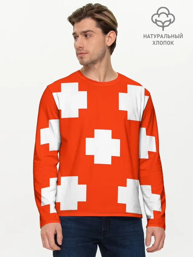Мужской лонгслив базовый